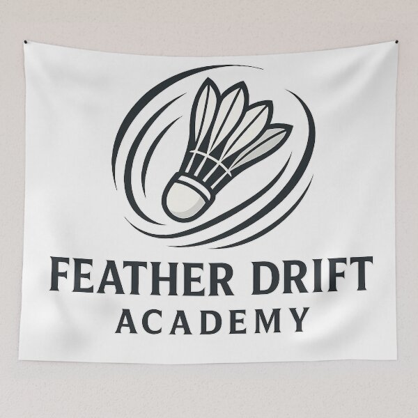Item preview, Feather Drift Academy – Badminton Flow Emblem designed and sold by techy-rrr.