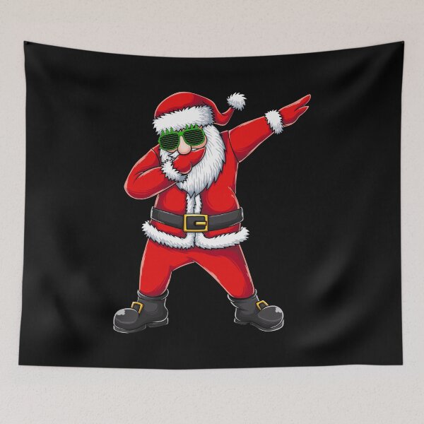 Item preview, Dabbing Santa - Funny Christmas Holiday Meme Art designed and sold by ConfuseLab Alt.