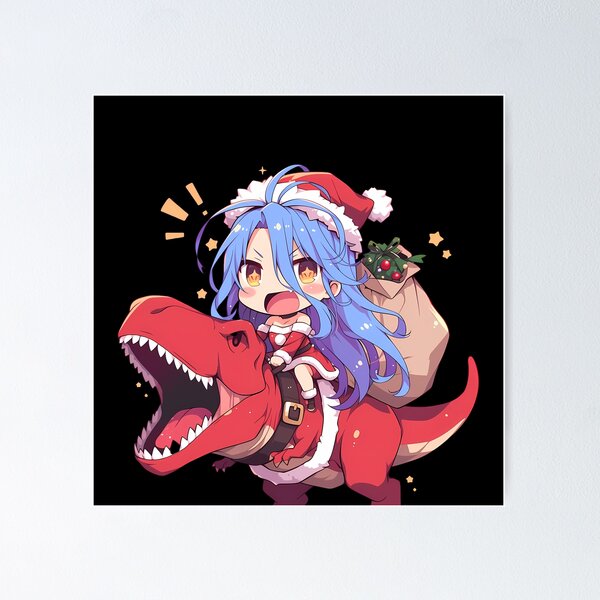 Artikelvorschau, Stephanie Dola No Game No Life Anime Weihnachten Dinosaurier Weihnachtsmann Fantasy entworfen und verkauft von HumbertoValveno.