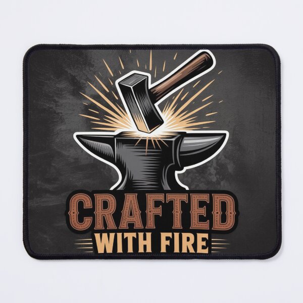 Item preview, Crafted With Fire – Blacksmithing Rustic Artisan designed and sold by Timeless Design.
