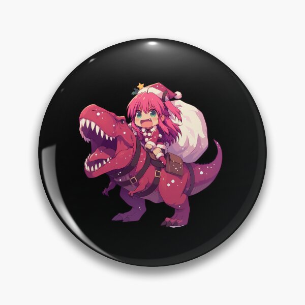 Item preview, Yuri Nakamura Angel Beats Anime Christmas Dinosaur Santa Kawaii Joy designed and sold by HumbertoValveno.