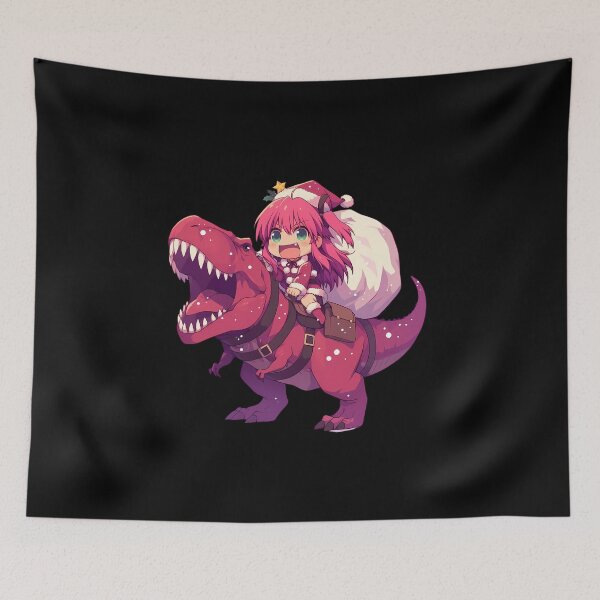 Item preview, Yuri Nakamura Angel Beats Anime Christmas Dinosaur Santa Kawaii Joy designed and sold by HumbertoValveno.