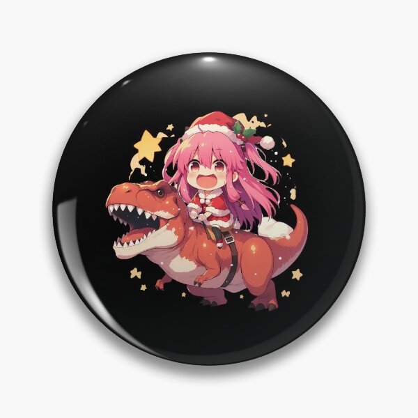 Item preview, Yui Angel Beats Anime Christmas Dinosaur Santa Holiday Happiness designed and sold by HumbertoValveno.