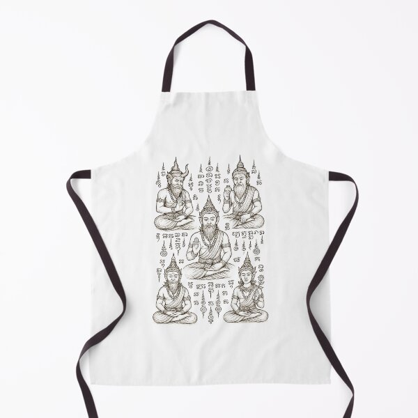 Item preview, The Five Ascetic Masters – Sacred Hermit Council of Wisdom designed and sold by Sksticker991.