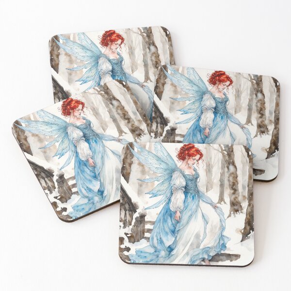 Item preview, Winter Court: Icesilk Fairy, Winter Bluewing designed and sold by FaerieFusion.