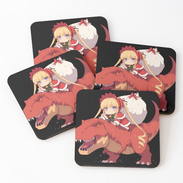 Item preview, Shinku Rozen Maiden Anime Christmas Dinosaur Santa Elegant Fantasy designed and sold by HumbertoValveno.
