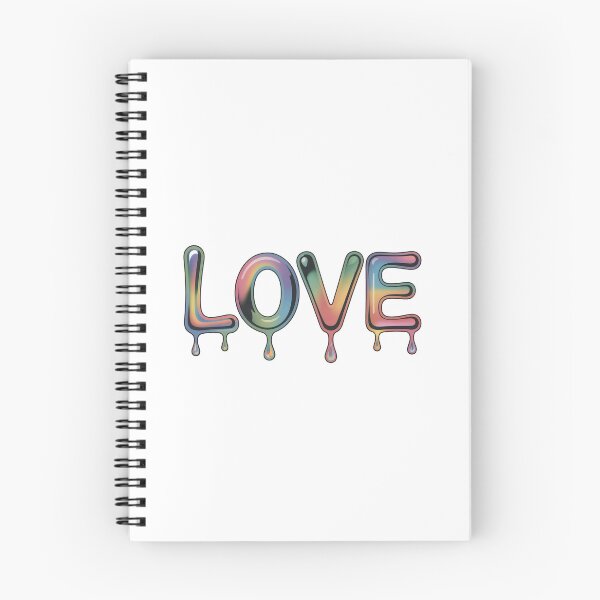 Item preview, Kawaii Dripping Rainbow Love Typography Minimalist Art Design designed and sold by TheCalmEdit.
