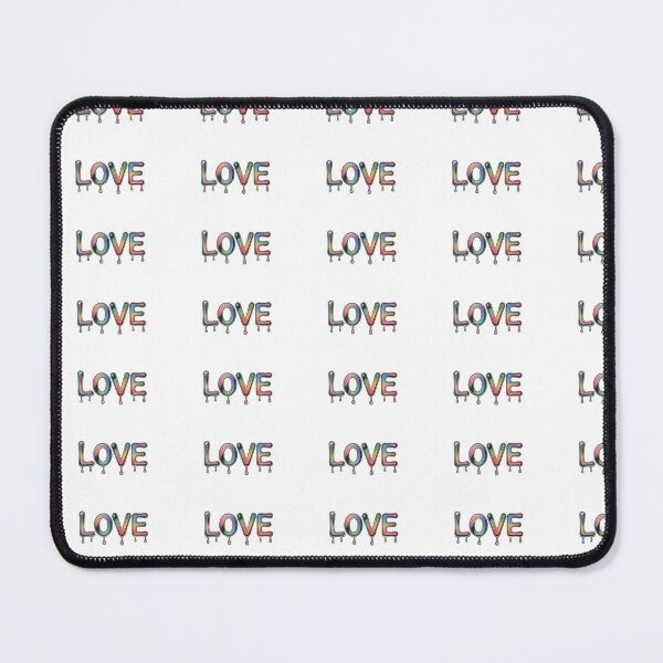 Item preview, Kawaii Dripping Rainbow Love Typography Minimalist Art Design designed and sold by TheCalmEdit.
