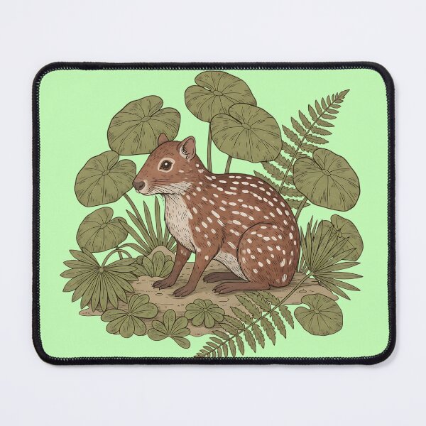 Item preview, Paca Nestled Among Ferns and Jungle Leaves designed and sold by BirdsnStuff.