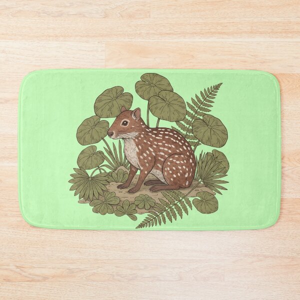 Item preview, Paca Nestled Among Ferns and Jungle Leaves designed and sold by BirdsnStuff.