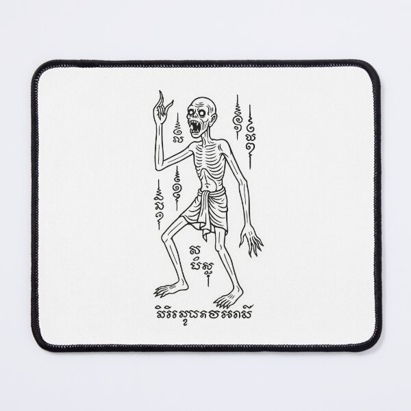 Item preview, The Starving Spirit – Thai Preta Ghost with Sacred Yantra designed and sold by Sksticker991.