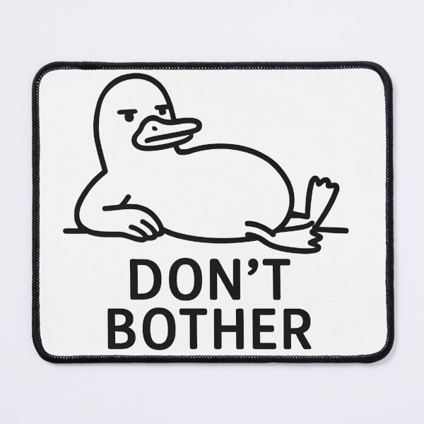 Item preview, Don’t Bother – Funny Lazy Duck Minimalist Line Art Design designed and sold by Hischers Solution.