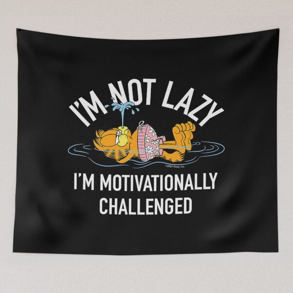 Item preview, Garfield I'm Not Lazy I'm Motivationally Challenged  designed and sold by houpdrebesn.