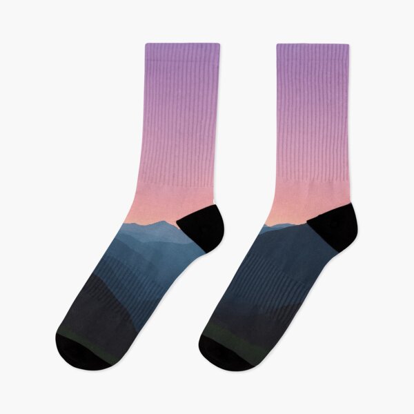 Item preview, Deep Blue Mountain Layers Under Pink Sky designed and sold by REPTISLAV.