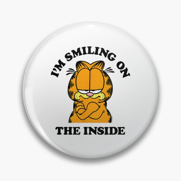 Item preview, Garfield - I'm Smiling On The Inside, Sarcastic Quote  designed and sold by dawemorelyr.
