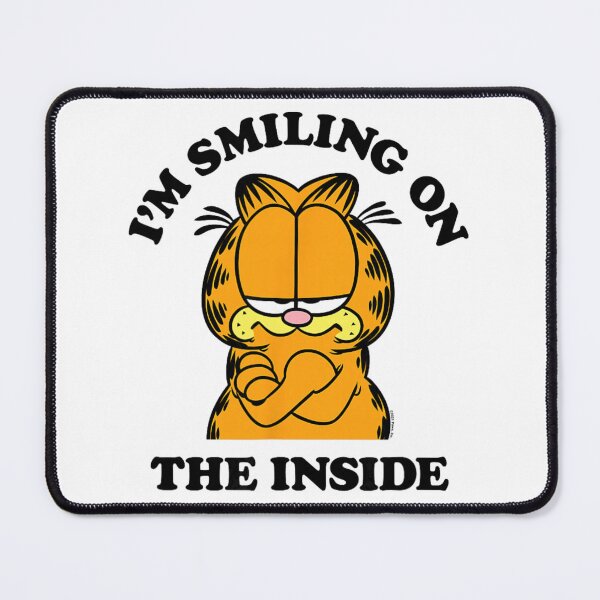 Item preview, Garfield - I'm Smiling On The Inside, Sarcastic Quote designed and sold by dawemorelyr.