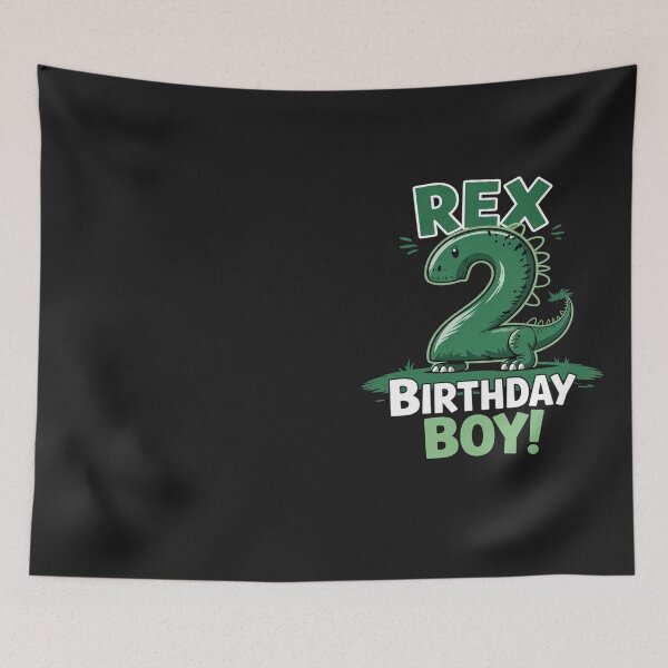 Item preview, Two Rex 2nd Birthday Second Dinosaur 2 Year Old designed and sold by Hofersofer.
