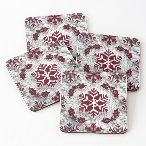 Item preview, Christmas theme, Knitted Fabric-look Texture, White Background (image size 8320x12480) designed and sold by Digital-Davinci.