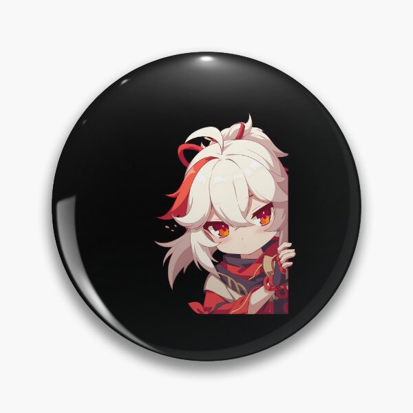 Item preview, Kazuha Genshin Impact Game Anime Chibi Kawaii Peeker designed and sold by HumbertoValveno.