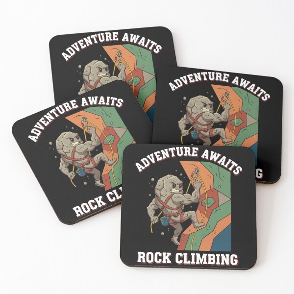 Item preview, Adventure Awaits Rock Climbing Fun Art designed and sold by LuminOrb.