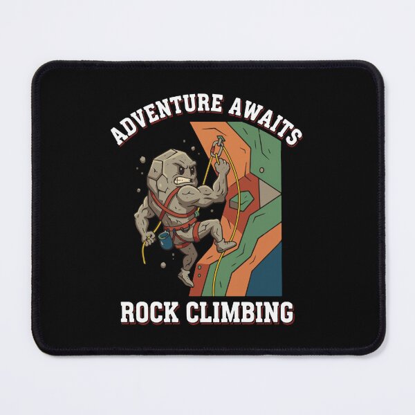 Item preview, Adventure Awaits Rock Climbing Fun Art designed and sold by LuminOrb.