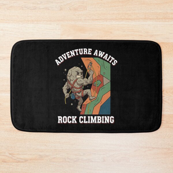Item preview, Adventure Awaits Rock Climbing Fun Art designed and sold by LuminOrb.