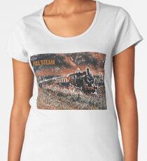 Full Steam - The Vintage Train Women's Premium T-Shirt