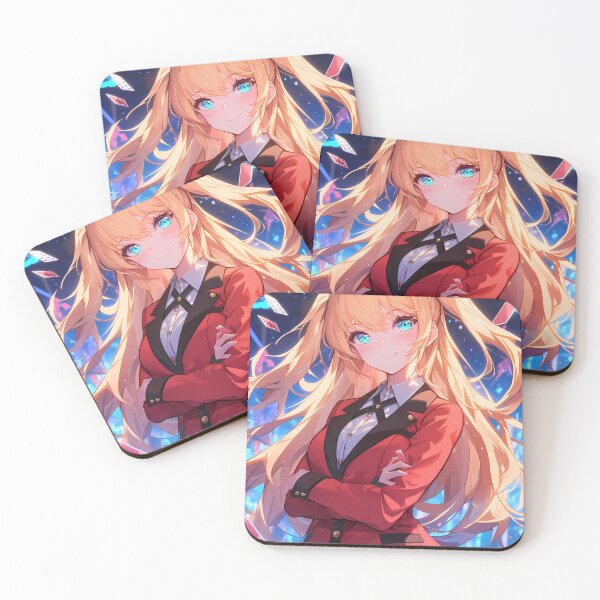 Item preview, Mary Saotome Kakegurui Anime Girl Waifu Gambling Cards Neon Chaos Energy designed and sold by HumbertoValveno.