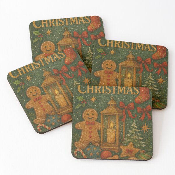 Item preview, Vintage Christmas Gingerbread Man Lantern Retro designed and sold by Lyvion design.