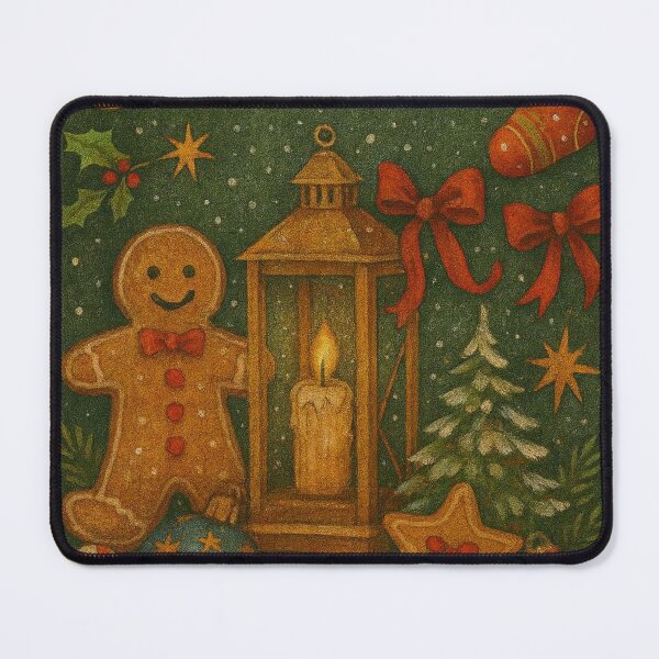 Item preview, Vintage Christmas Gingerbread Man Lantern Retro designed and sold by Lyvion design.