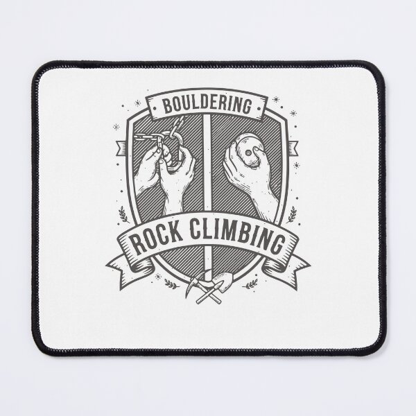 Item preview, Rock Climbing Bouldering Shield Design designed and sold by LuminOrb.