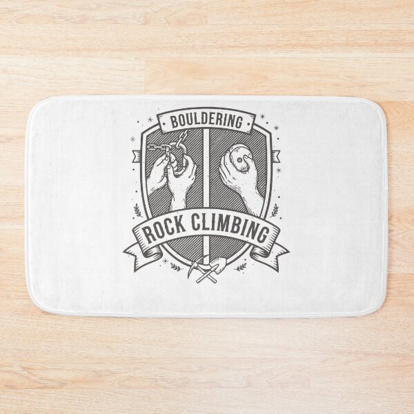 Item preview, Rock Climbing Bouldering Shield Design designed and sold by LuminOrb.