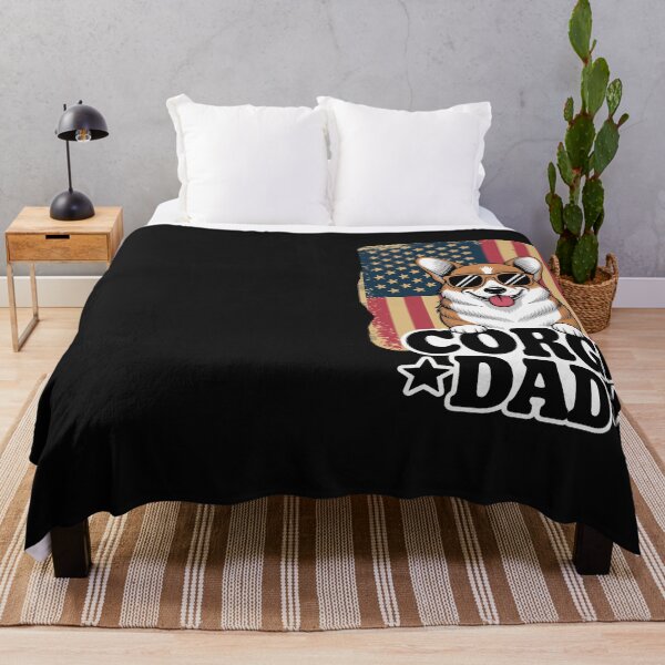 Item preview, USA Flag Corgi Dad Fathers Day designed and sold by Hofersofer.