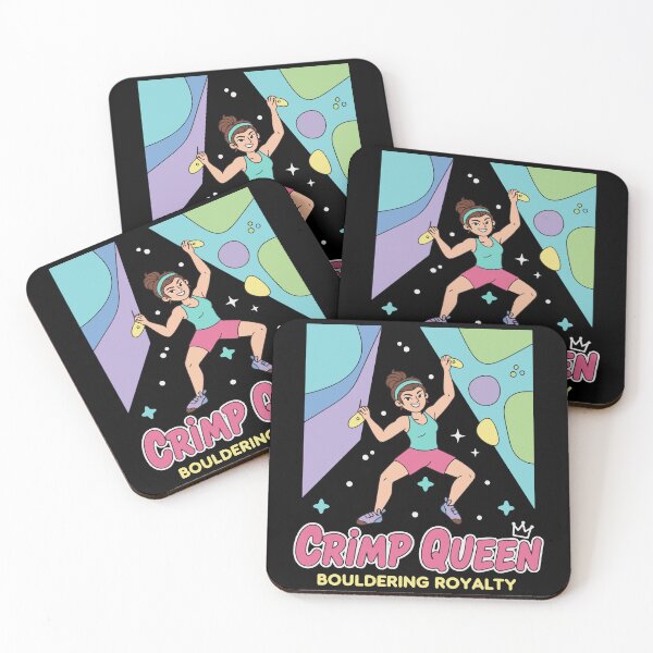 Item preview, Crimp Queen Bouldering Royalty Rock Climbing designed and sold by LuminOrb.
