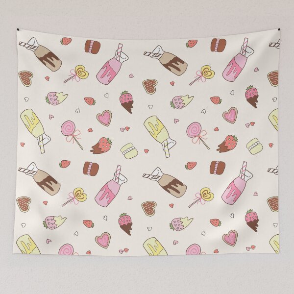 Item preview, Milkshakes and strawberries (Milky white) designed and sold by HarunaMcDesigns.