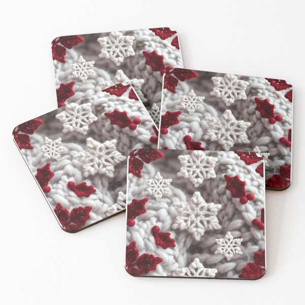 Item preview, Christmas theme, Knitted Fabric-look Texture, White Background (image size 8320x12480) designed and sold by Digital-Davinci.