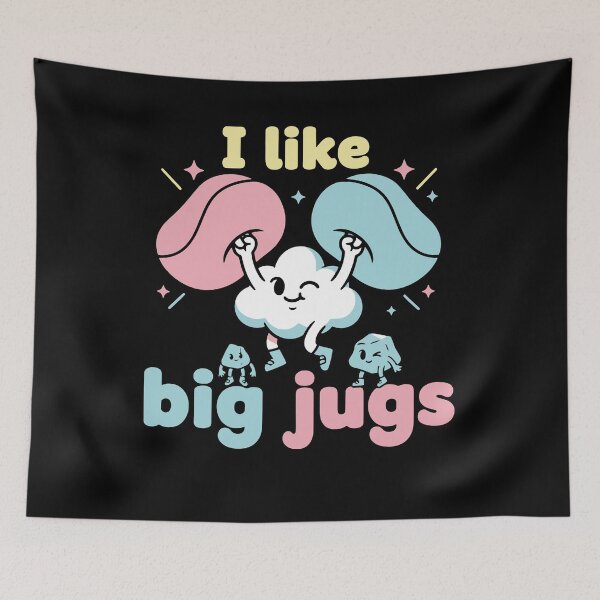 Item preview, I Like Big Jugs Climbing Humor Design designed and sold by LuminOrb.