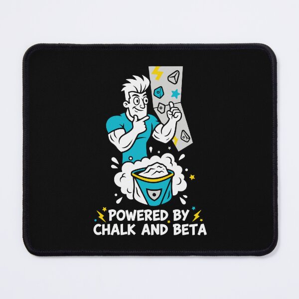 Item preview, Powered By Chalk And Beta Climbing Fun designed and sold by LuminOrb.