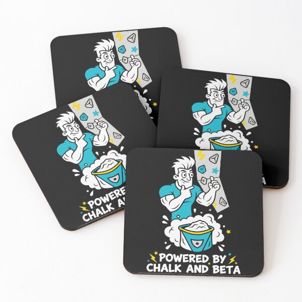 Item preview, Powered By Chalk And Beta Climbing Fun designed and sold by LuminOrb.