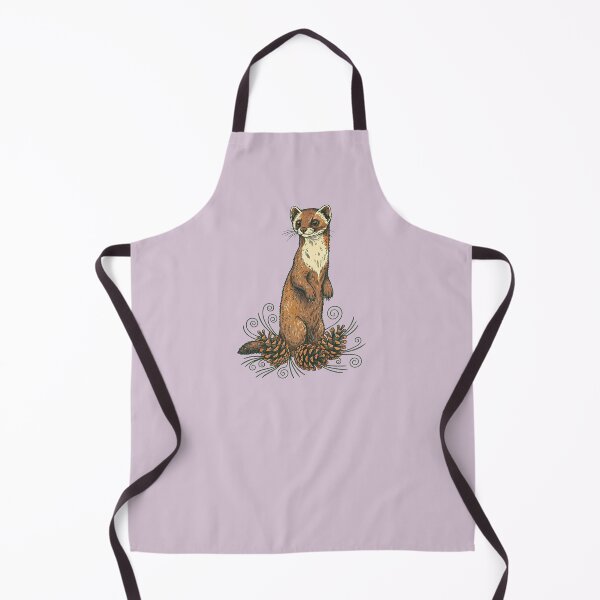 Item preview, Pine Marten Standing Among Forest Cones designed and sold by BirdsnStuff.