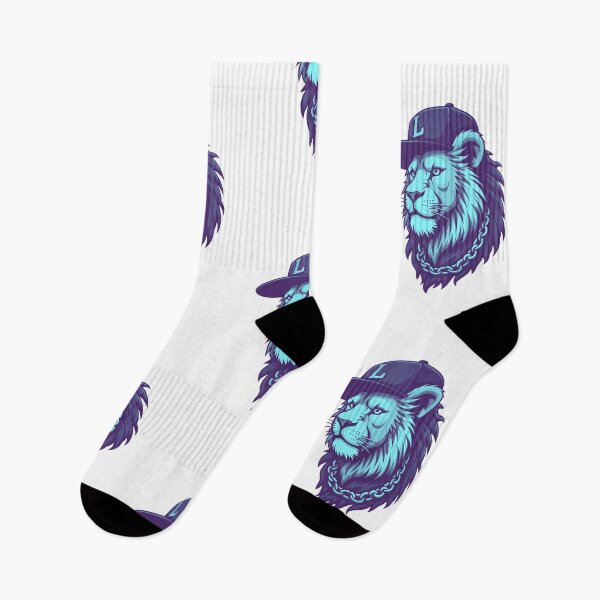 Item preview, A STREET LION WITH A HAT blu designed and sold by infinitearte.