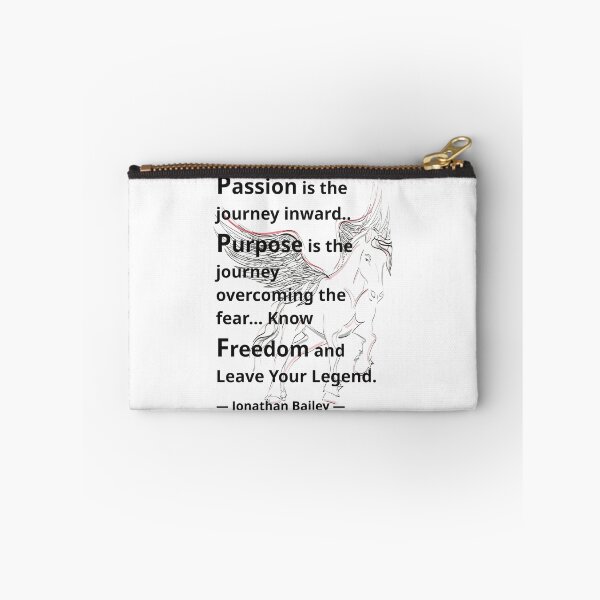 Item preview, Passion, Purpose and Freedom Quote – Jonathan Bailey Inspired Typography Art designed and sold by ArtsyExplorer.