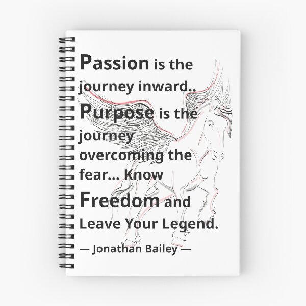 Item preview, Passion, Purpose and Freedom Quote – Jonathan Bailey Inspired Typography Art designed and sold by ArtsyExplorer.