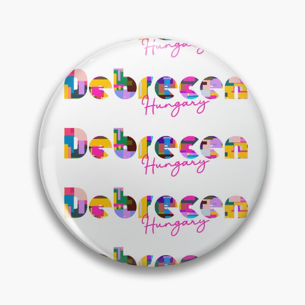 Item preview, Debrecen, Hungary, Vibrant Abstract City Typography Art designed and sold by Wanderful-roads.