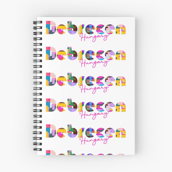 Item preview, Debrecen, Hungary, Vibrant Abstract City Typography Art designed and sold by Wanderful-roads.