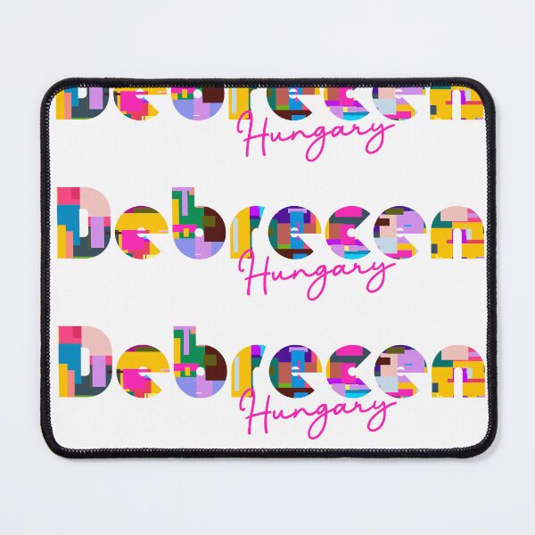 Item preview, Debrecen, Hungary, Vibrant Abstract City Typography Art designed and sold by Wanderful-roads.