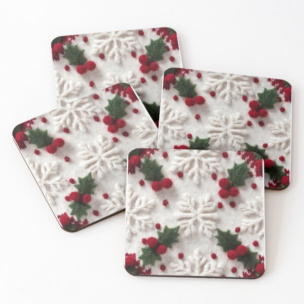 Item preview, Christmas theme, Knitted Fabric-look Texture, White Background (image size 8320x12480) designed and sold by Digital-Davinci.