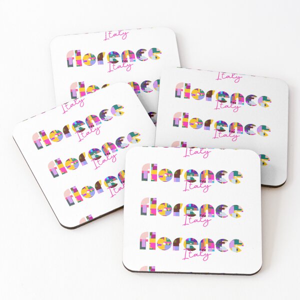 Item preview, Florence, Italy, Vibrant Abstract City Typography Art designed and sold by Wanderful-roads.