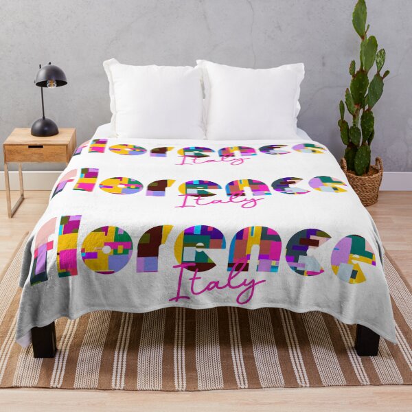 Item preview, Florence, Italy, Vibrant Abstract City Typography Art designed and sold by Wanderful-roads.