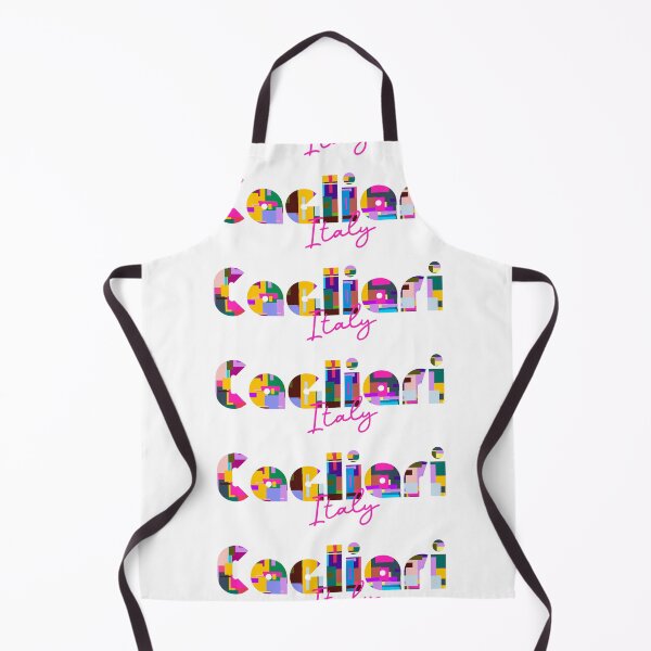 Item preview, Cagliari, Italy, Vibrant Abstract City Typography Art designed and sold by Wanderful-roads.